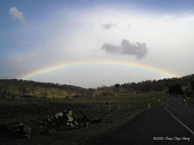 Its a rainbow drive to the Snowy Mountains