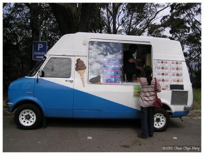 Ice-cream van in Blue Mountains