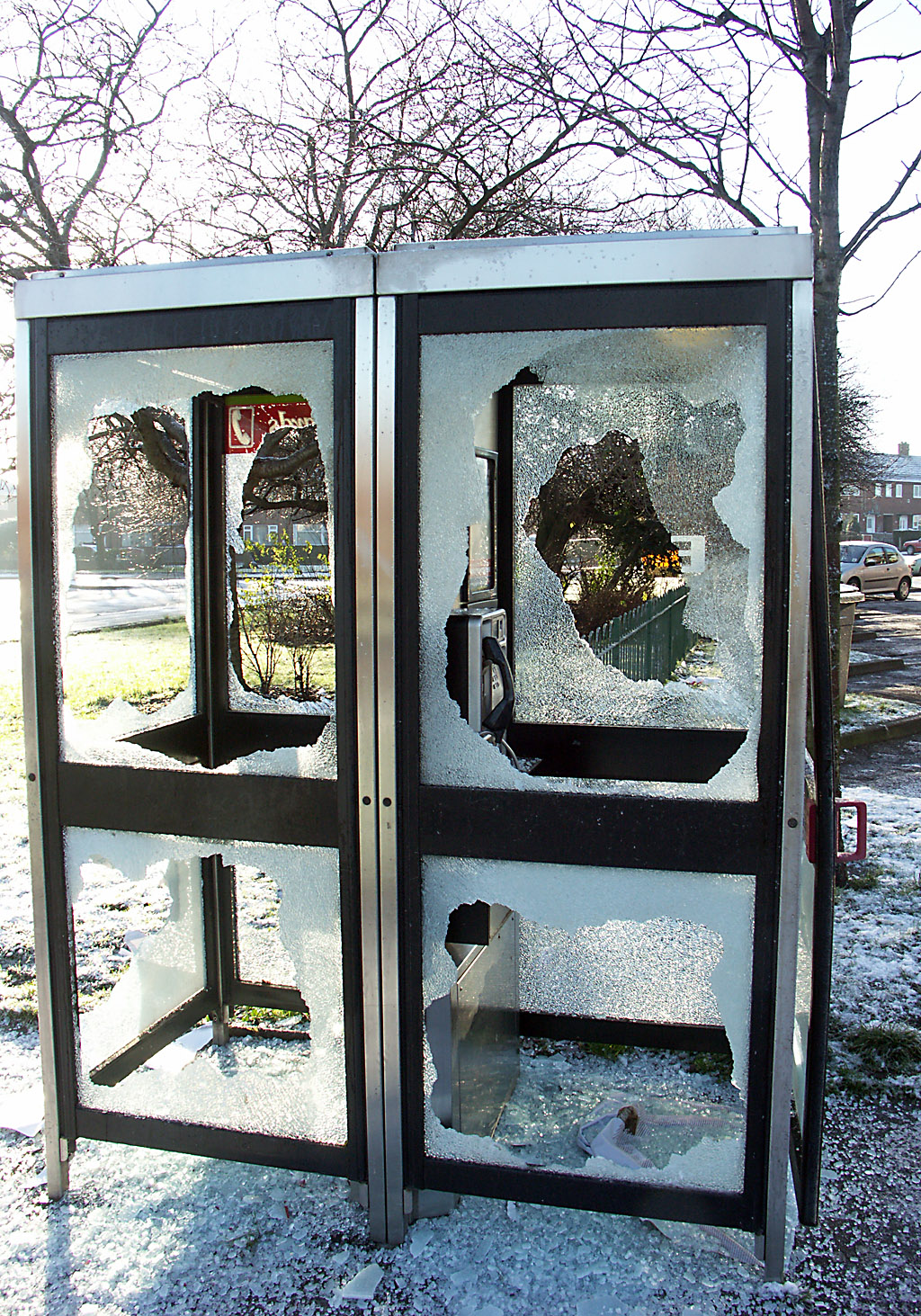 Two phone boxes