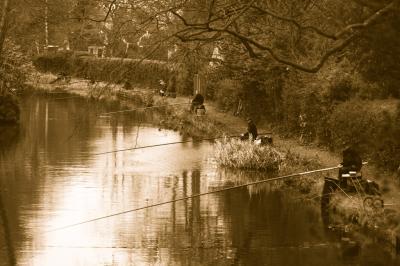 Fishing at Mychett