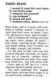 Recipe for Baked Beans