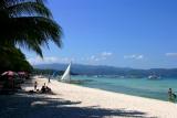 The island is about 4 kms long. Mostly prime beach