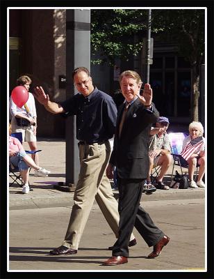What would a parade without politicians be?