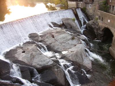 Quechee Falls in the summer-Vermont