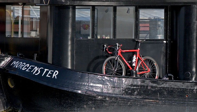 Red bicycle