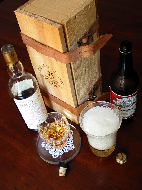 25 year old scotch, 25 day old beer