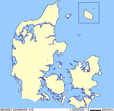 Apple-island. The routes are shown with a dotted line.