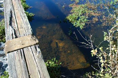 Catwalk over spillway