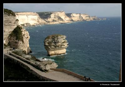 ... from limestone cliffs