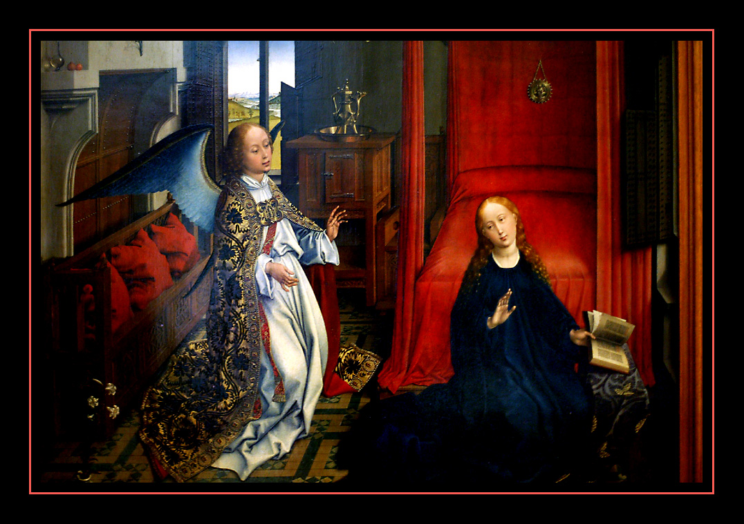 L Annonciation   (1435) par Rogier VAN DER WEYDEN
