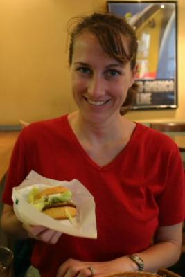 A Just My Size hamburger from Fresh Burger in Yokohama