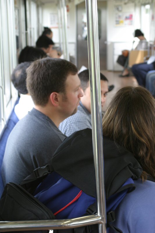See!  We did!! And here we are, on the train.