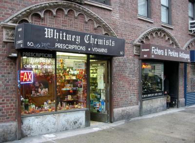Whitney Pharmacy and Antique Jewelry Shop above 9th Street