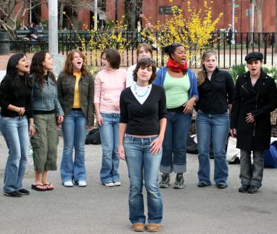 Singing Performance  by the Forsythia