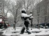  LaGuardia Statue in February Snow