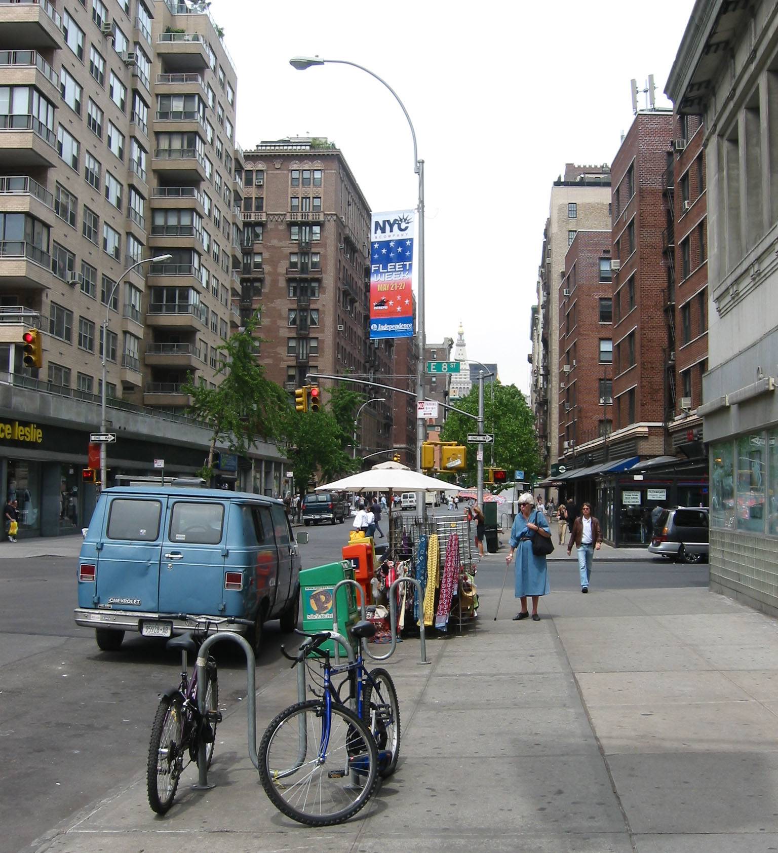 North View from below 8th Street