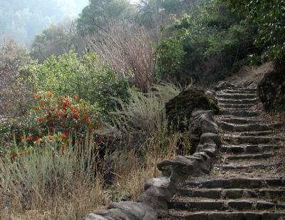 Old walkway to mineral springs