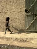 little boy walking