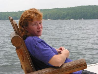 Chris at the lake