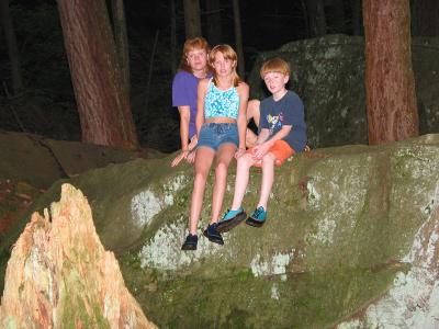 Chris and Kids at swallow Falls