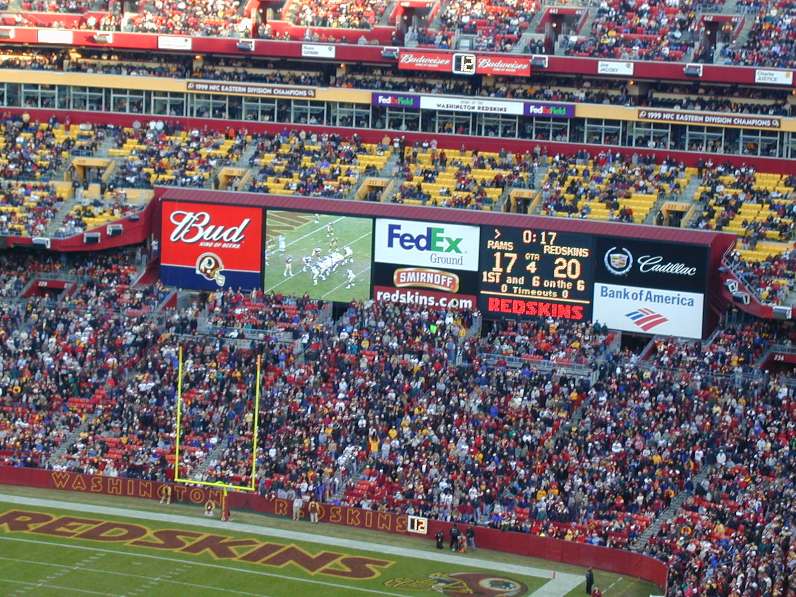 Redskins Game - Getting Closer ...