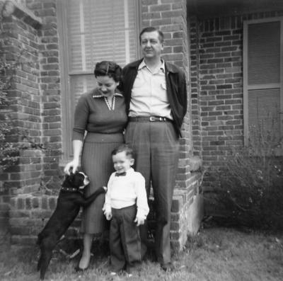 Margaret, Knox, John, and unknown pooch
