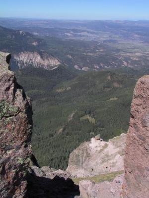 View downslope, to northwest