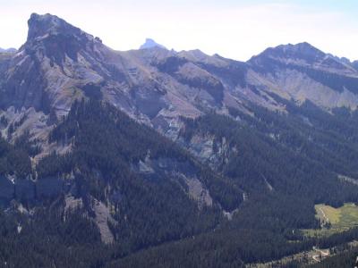 Dunsinane Peak (l.), with Uncompahgre peeking above center ridge