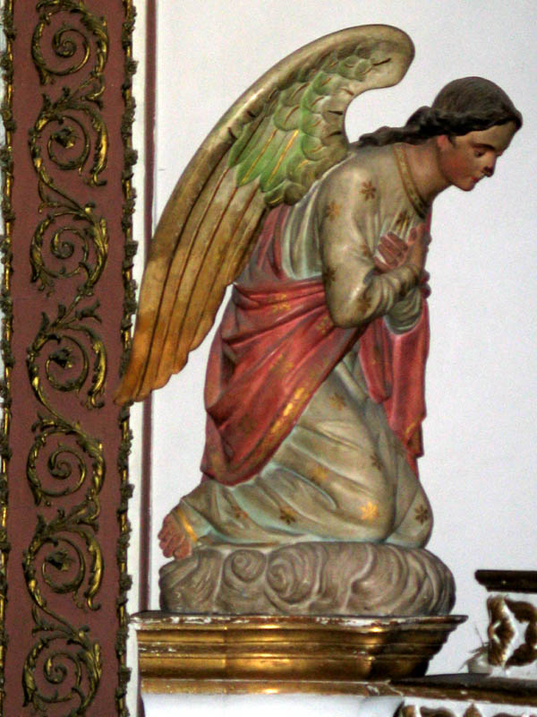angel details, oaxaca catherdal