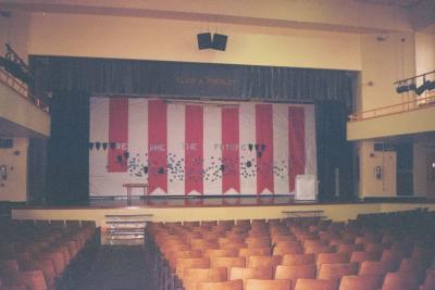 The stage at Humes where Elvis performed