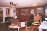 Elvis expanded the rear porch into this large living room