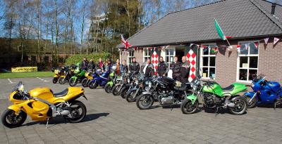 Ride Out of the 'Riders Association of Triumph (RAT)', from Brabant Motors, Grave, The Netherlands