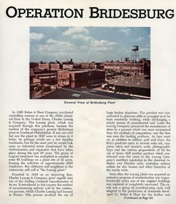 1958  Operation Bridesburg Page 1 of 3