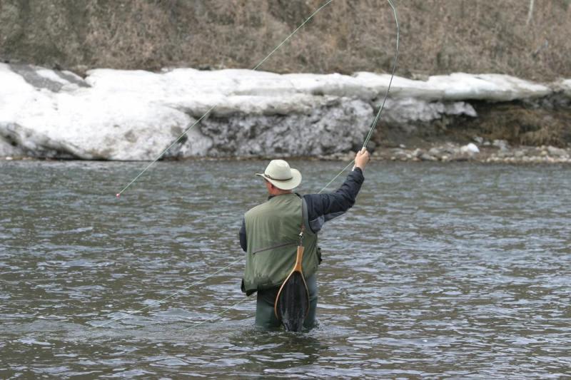 Angler with Fish