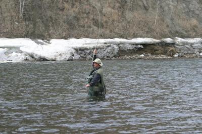 Angler with Fish