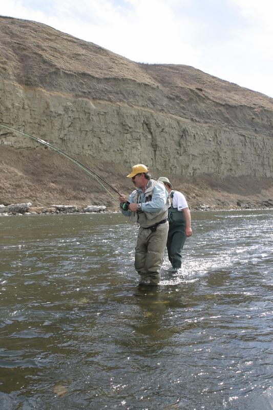 Playing a trout