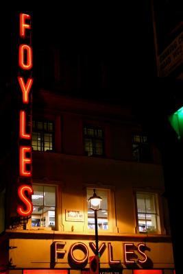 Foyles by night