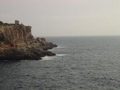 Einfahrt Hafenbucht  Cala-Figuera