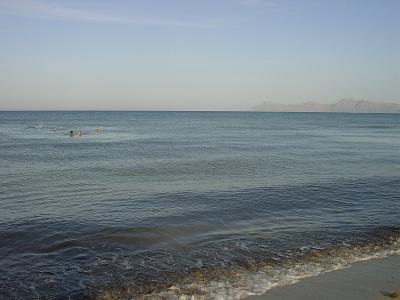 Schwimmen ;-)  <br>Bucht von Alcudia