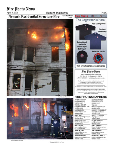 Fire Photo News (pg. 2) 4/8/05