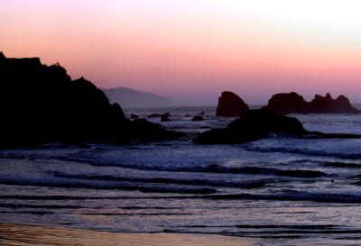 Indian Beach at Sunset