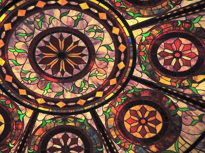Stained Glass Dome Ceiling