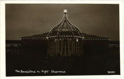 Bandstand at night