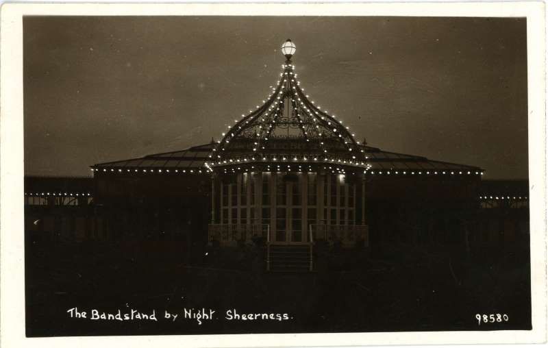 Bandstand at night