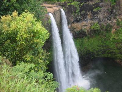 Wailua Falls from above (as seen on Fantasy Island)