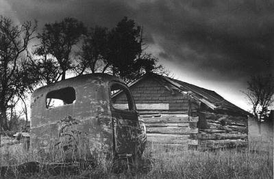 OLD TRUCK- LOG CABIN.jpg