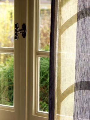 Window and curtains