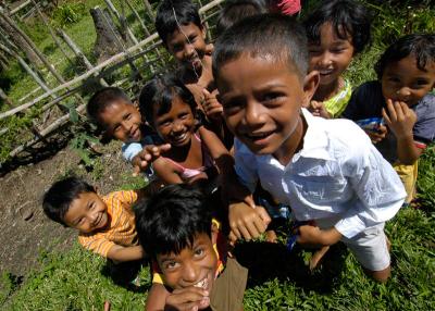 Lamno, Sumatra, Indonesia tsunami children