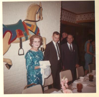 Mom, Al, Dad, 1963 anniversary party