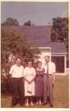 Dad, Mom, Bea, Eugene,  East St., Melrose, late 1950s